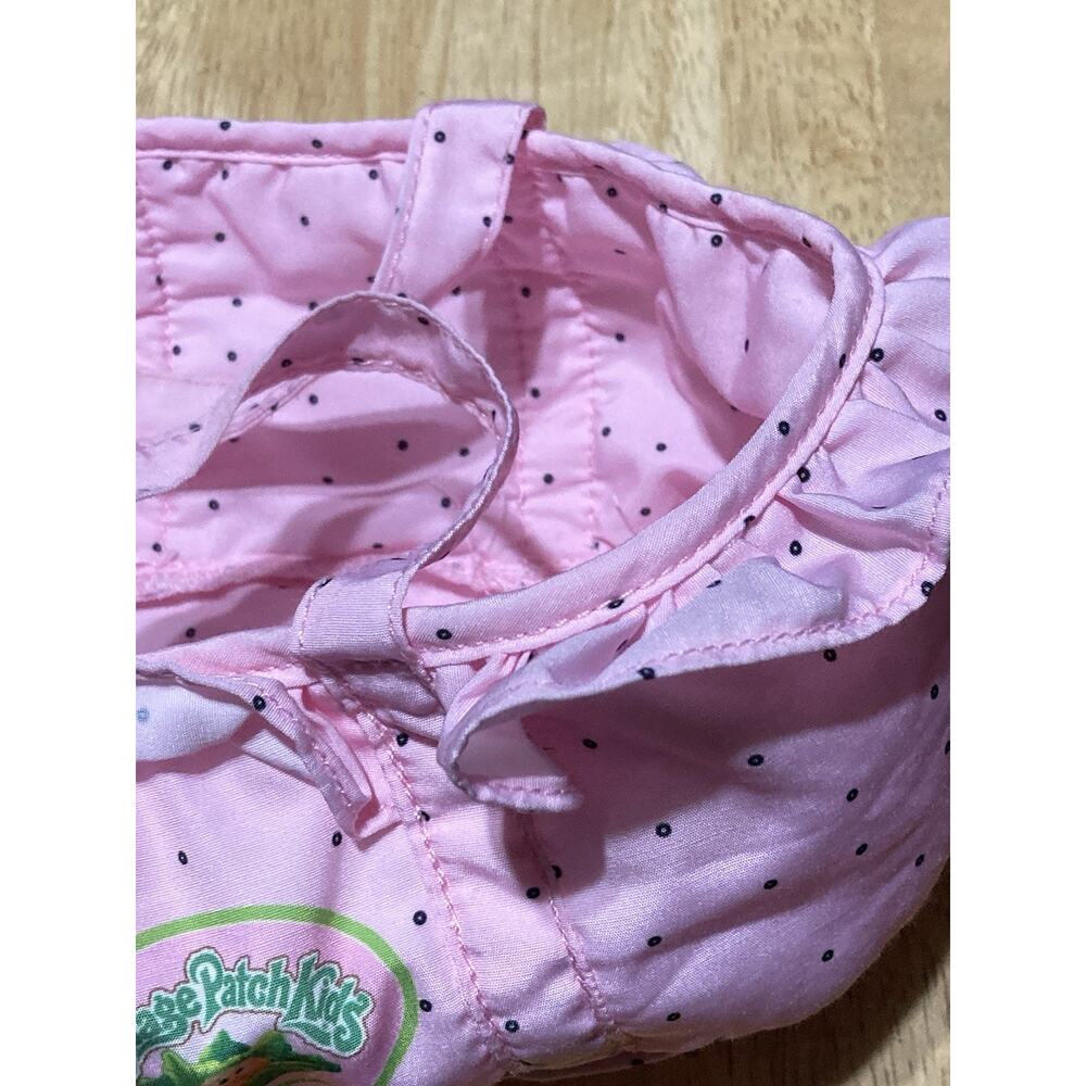 Cabbage Patch Cloth Baby Doll Carrier Double Handles Pink and black Polka Dots - Picture 4 of 7